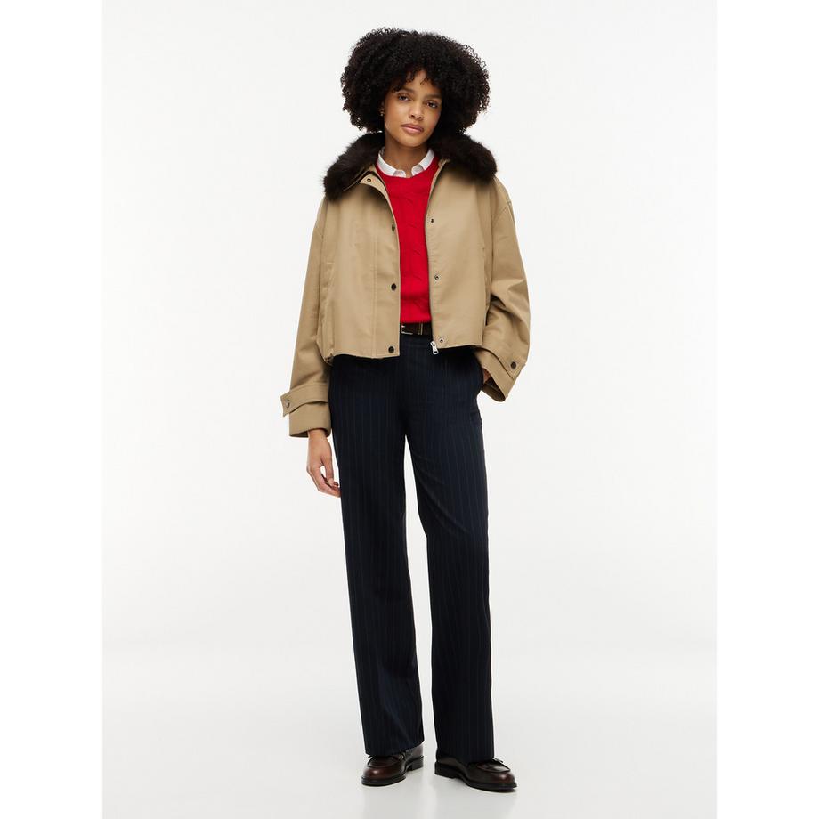TOMMY HILFIGER Giacca con collo in pelliccia sintetica  