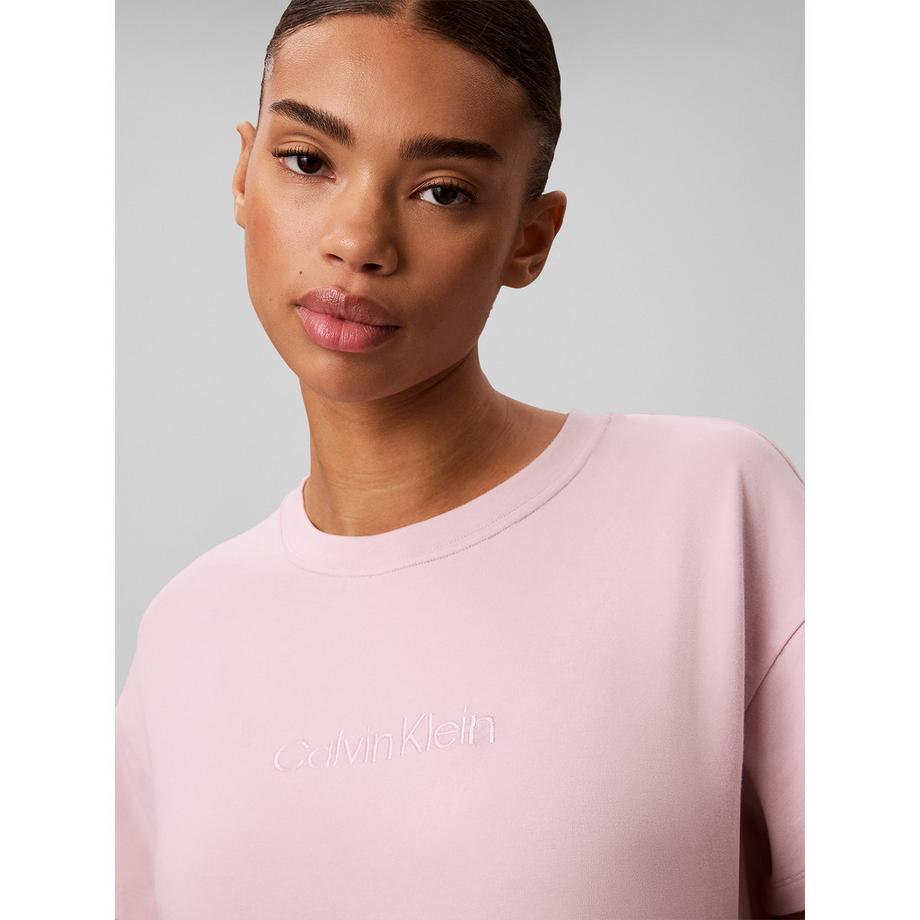 Calvin Klein V-Ausschnitt T-Shirt mit Seitenschlitzen  