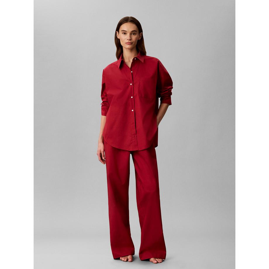 Calvin Klein Cotton Poplin Pyjama Oberteil  