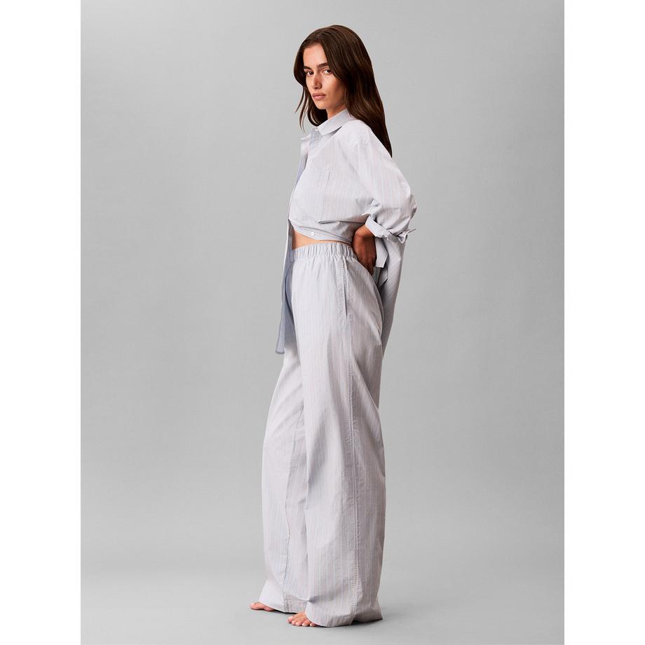 Calvin Klein Pantalon de pyjama à jambes larges rayé  