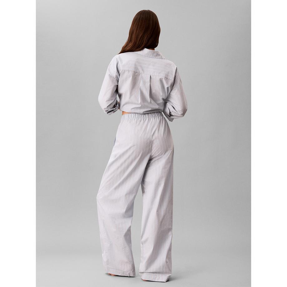 Calvin Klein Pantalon de pyjama à jambes larges rayé  