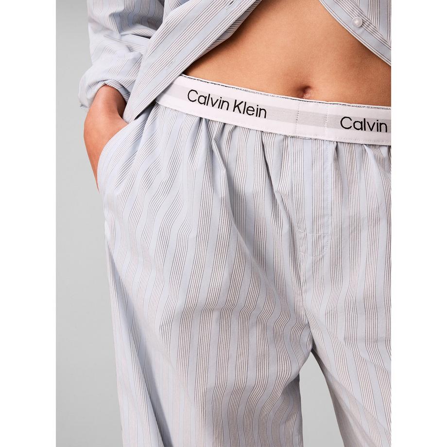 Calvin Klein Pantalon de pyjama à jambes larges rayé  