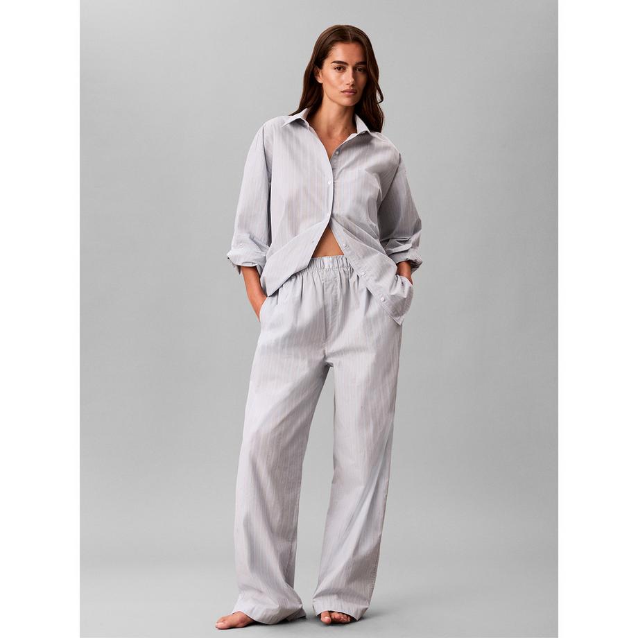 Calvin Klein Pantalon de pyjama à jambes larges rayé  