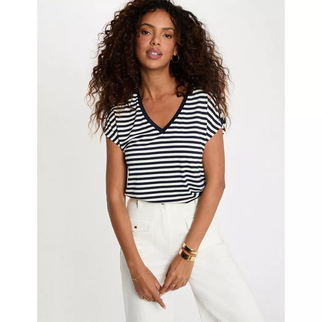 Morgan - T-Shirt, für Damen, Weiss Größe L