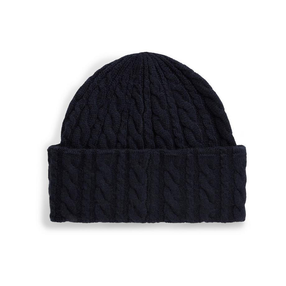TOMMY HILFIGER Enamel Flag Cable Beanie  