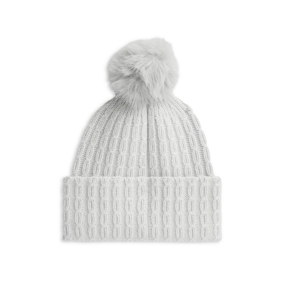 TOMMY HILFIGER Script Cable Pom Beanie  