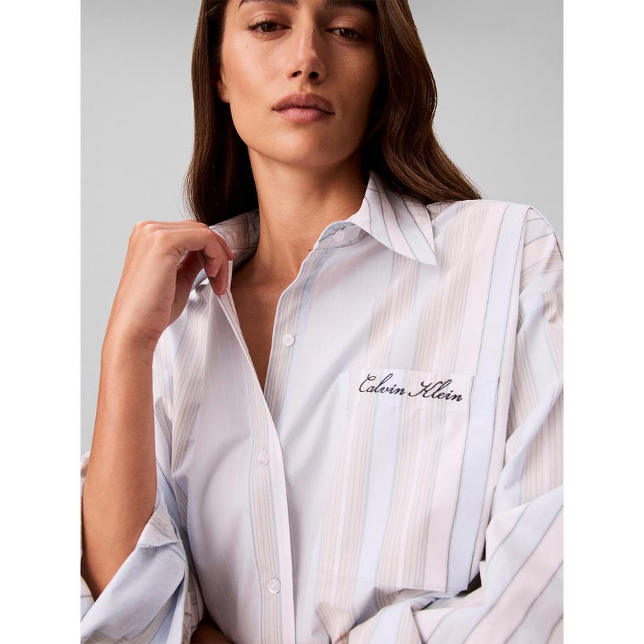 Calvin Klein Cotton Poplin Pyjama Oberteil  