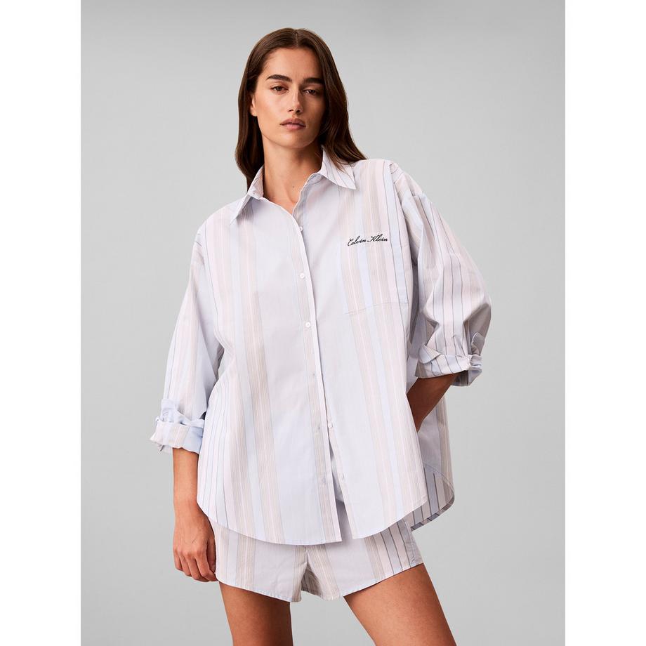 Calvin Klein Cotton Poplin Pyjama Oberteil  