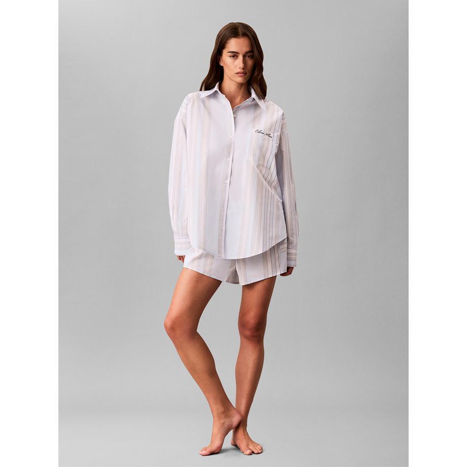 Calvin Klein Cotton Poplin Pyjama Oberteil  