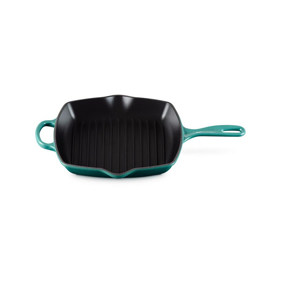 LE CREUSET Poêle à griller Signature, Bleu Riviera 