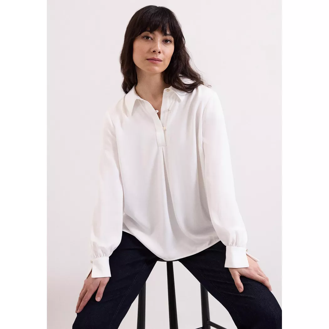 Phase Eight - Shirt, für Damen, Elfenbein, Größe 34