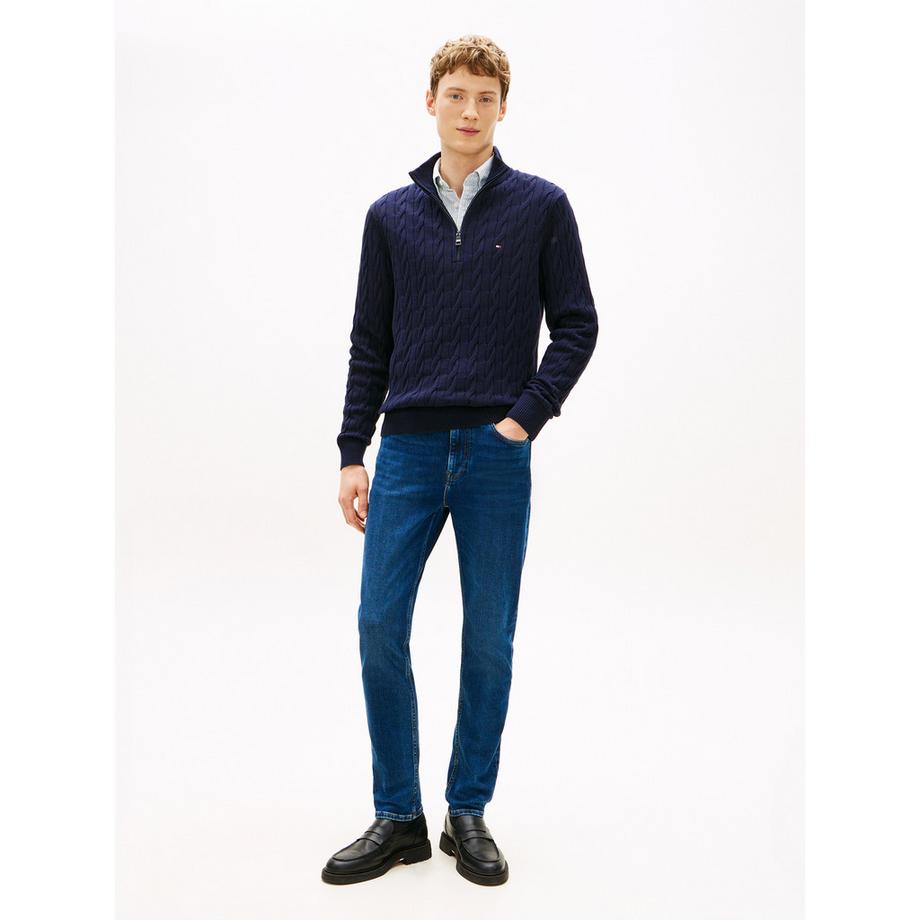TOMMY HILFIGER Gestrickter Halbreißverschluss Pullover  