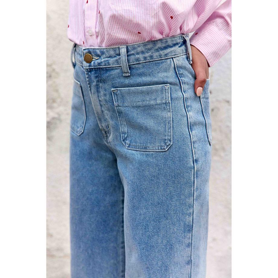 La Petite Etoile Flared High Waist Jeans  