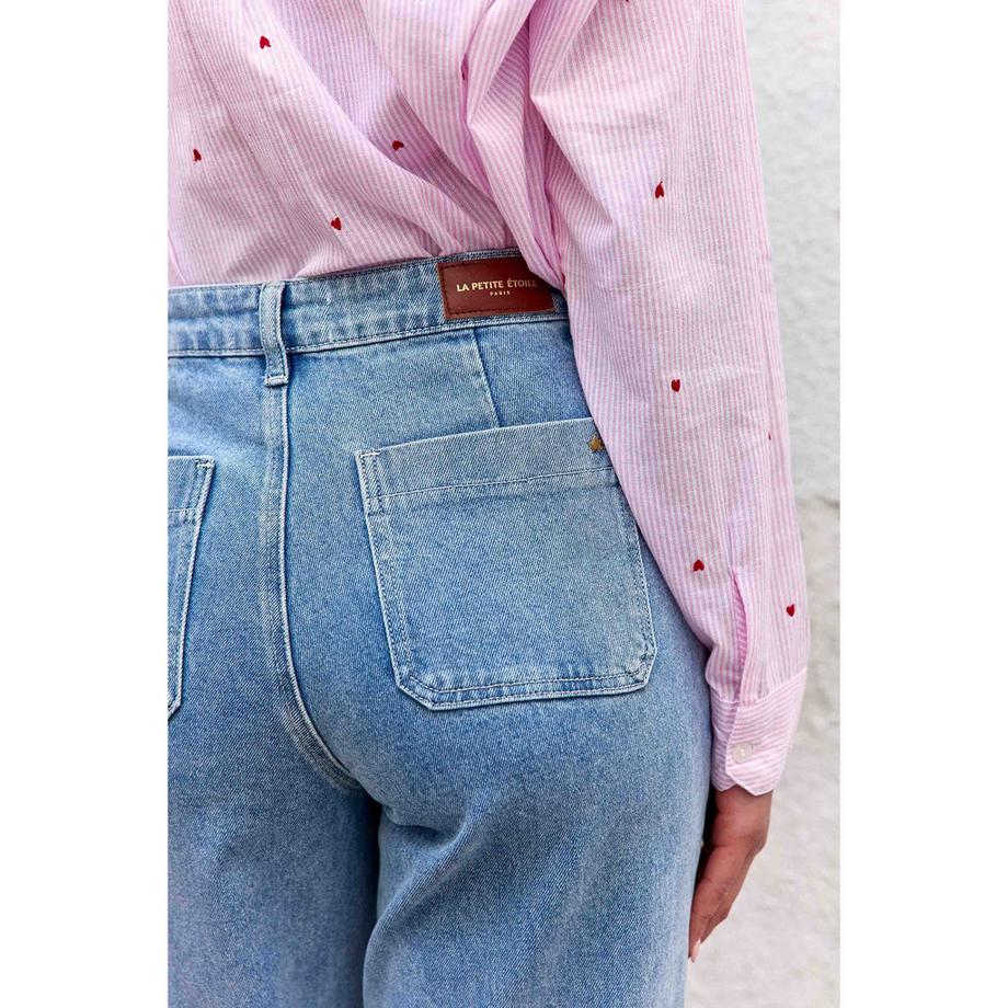 La Petite Etoile Flared High Waist Jeans  
