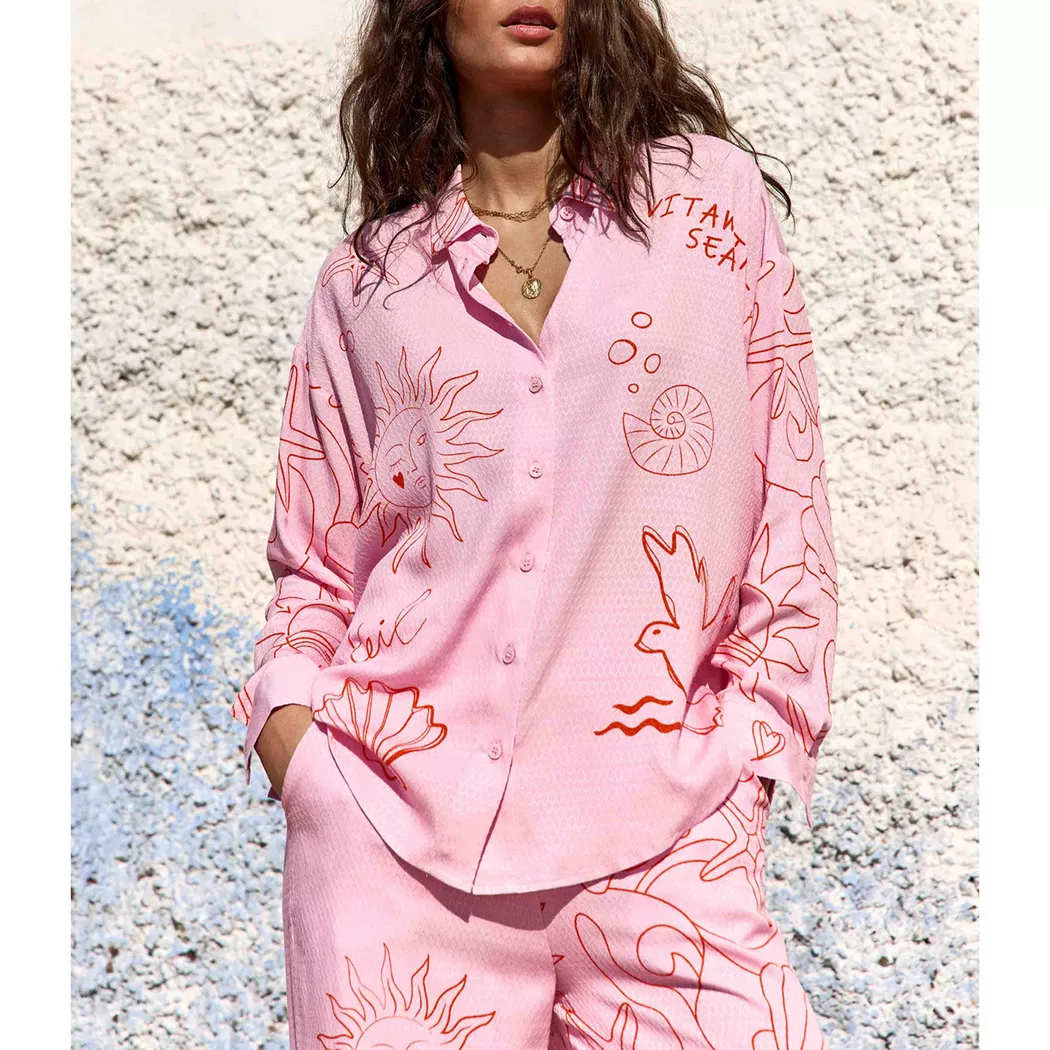 La Petite Etoile - Bluse, für Damen, Zweifarbig, Größe M