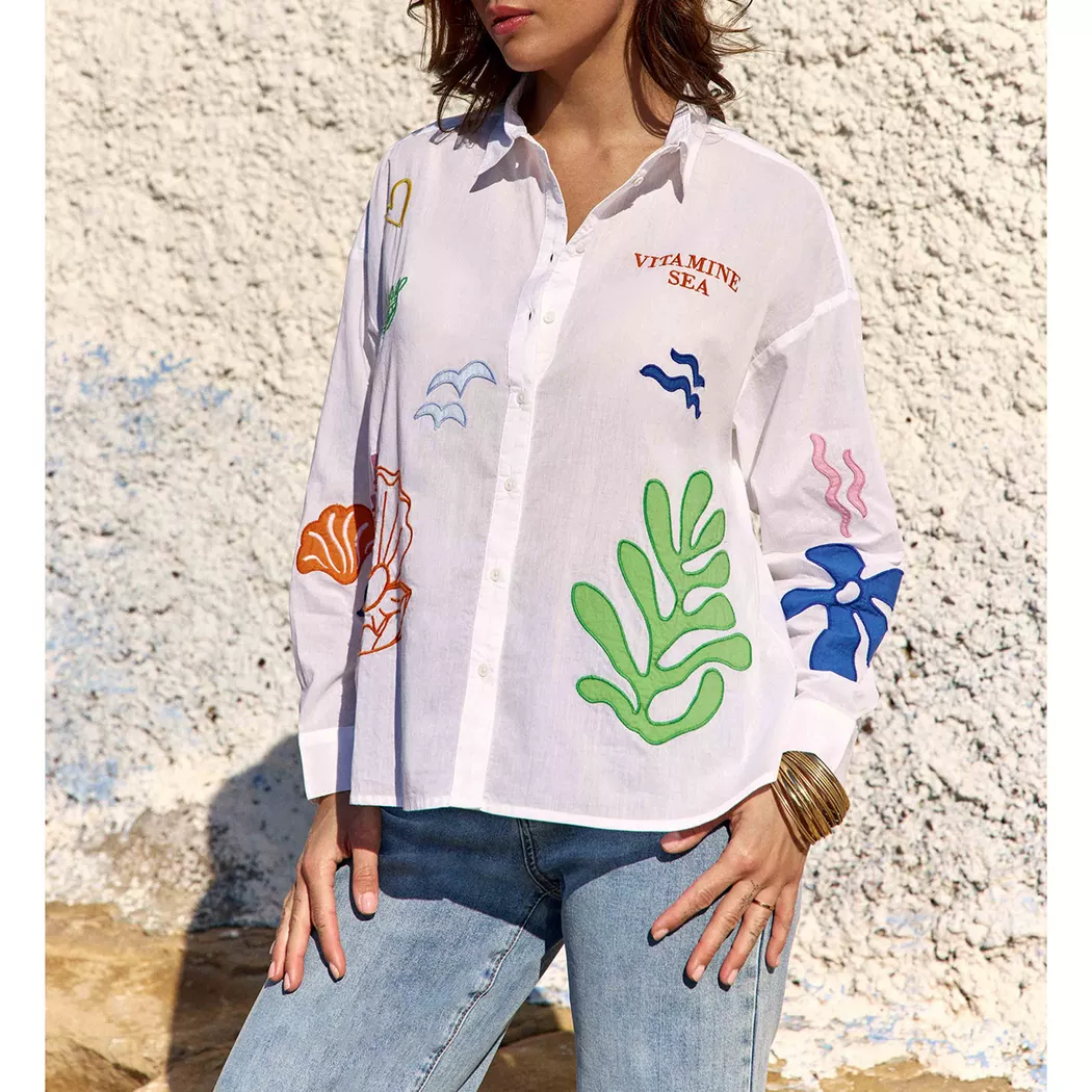 La Petite Etoile - Bluse, für Damen, Weiss Größe M 3