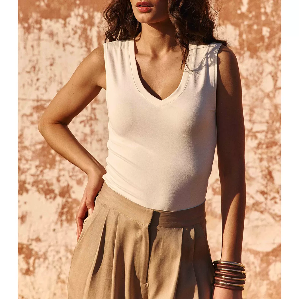 La Petite Etoile - Top, für Damen, Ecru, Größe S