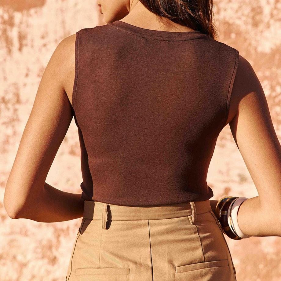 La Petite Etoile Top Cami Bordure Dentelle  