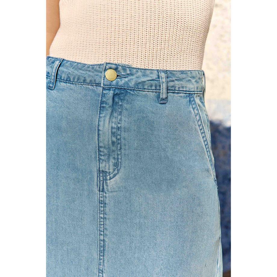 La Petite Etoile Midi Rock mit Frontschlitz  