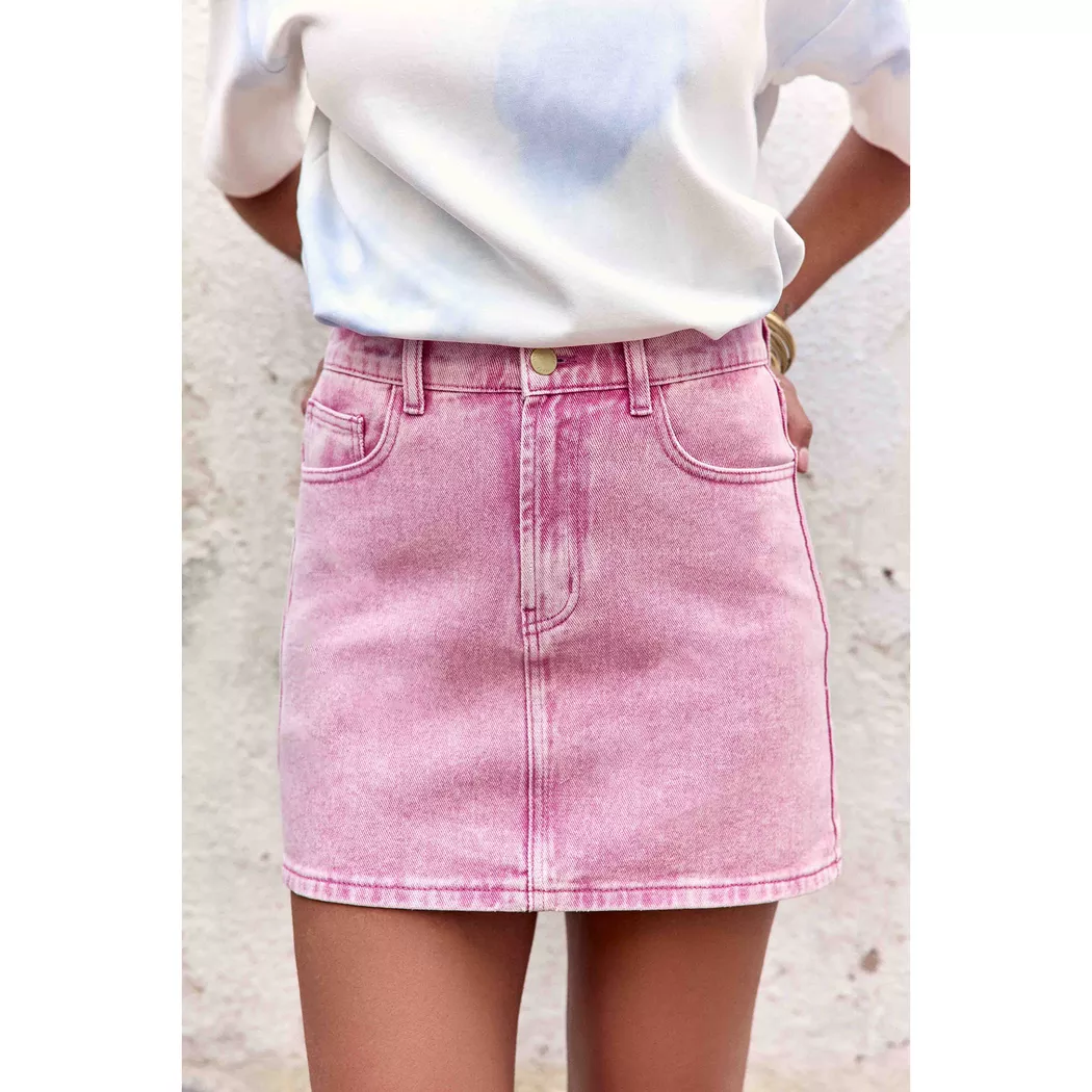 La Petite Etoile - Jeansrocke, für Damen, Rosa, Größe 38