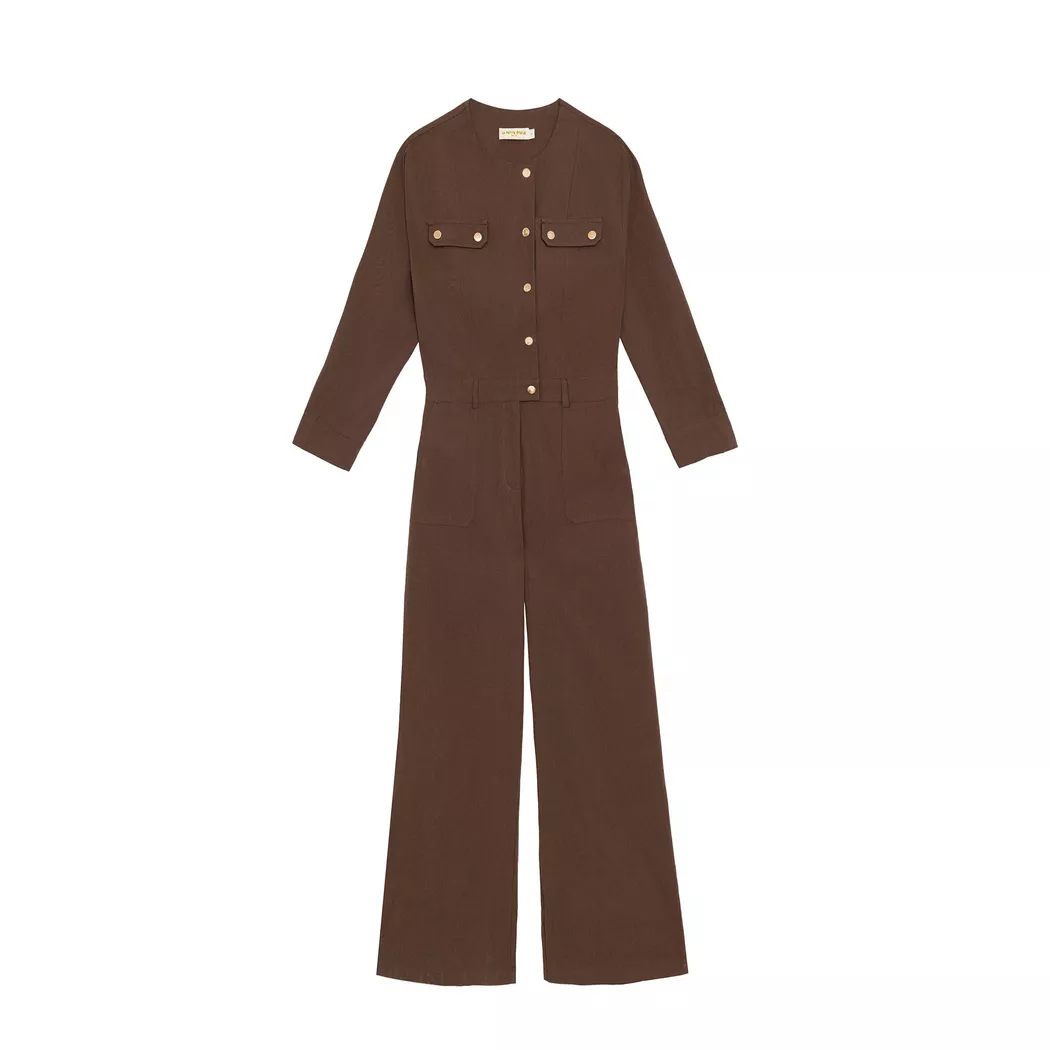 La Petite Etoile - Overall, für Damen, Dunkelbraun, Größe L
