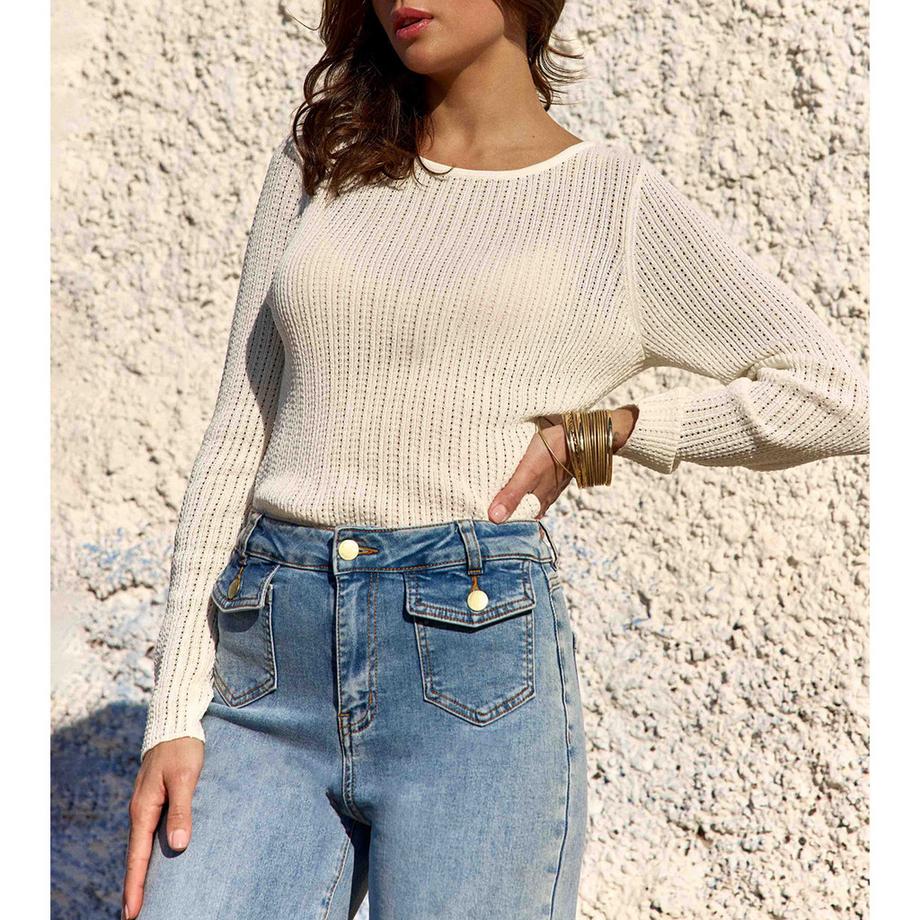 La Petite Etoile Langarm Rundhals Pullover  