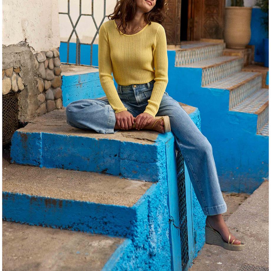 La Petite Etoile Langarm Rundhals Pullover  