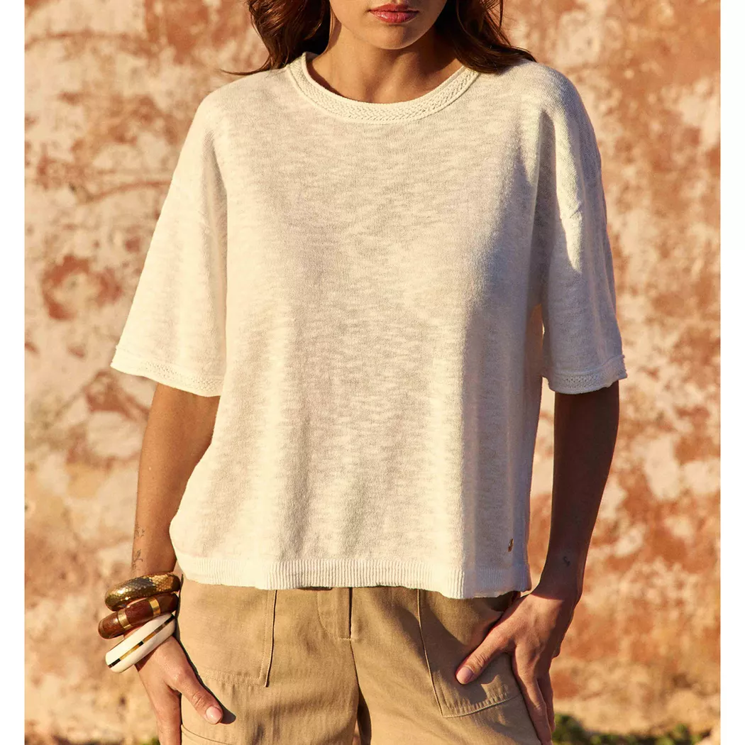 La Petite Etoile - Pullover, für Damen, Beige, Größe L
