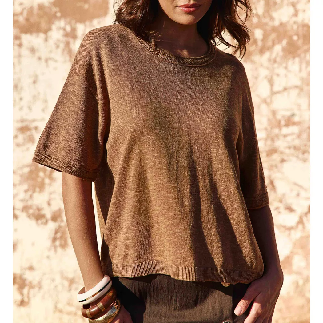 La Petite Etoile - Pullover, für Damen, Camel, Größe M