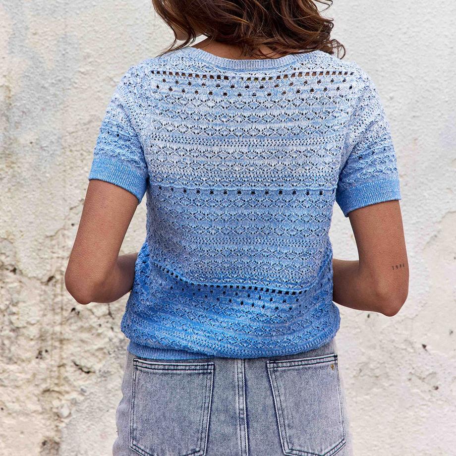 La Petite Etoile Pull en maille à manches courtes  