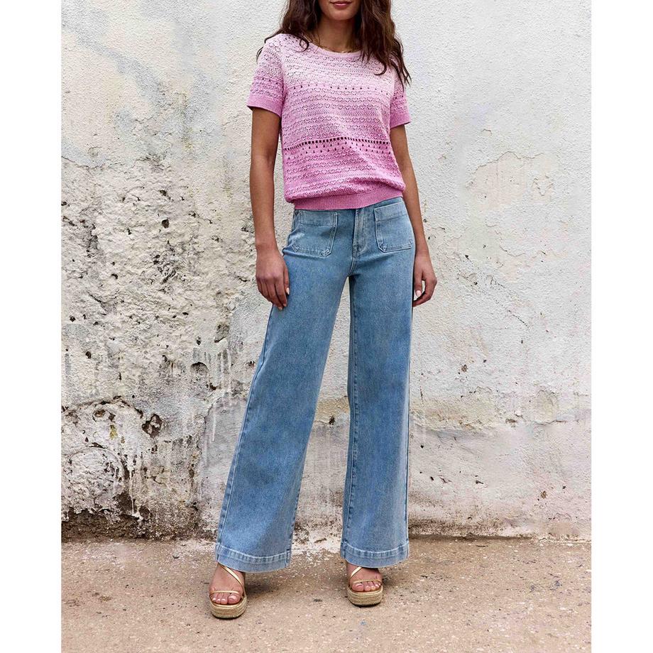 La Petite Etoile Kurzarm Strickpullover  