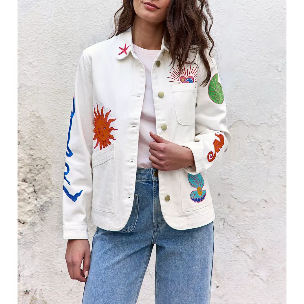 La Petite Etoile - Jacke, für Damen, Weiss, Größe S
