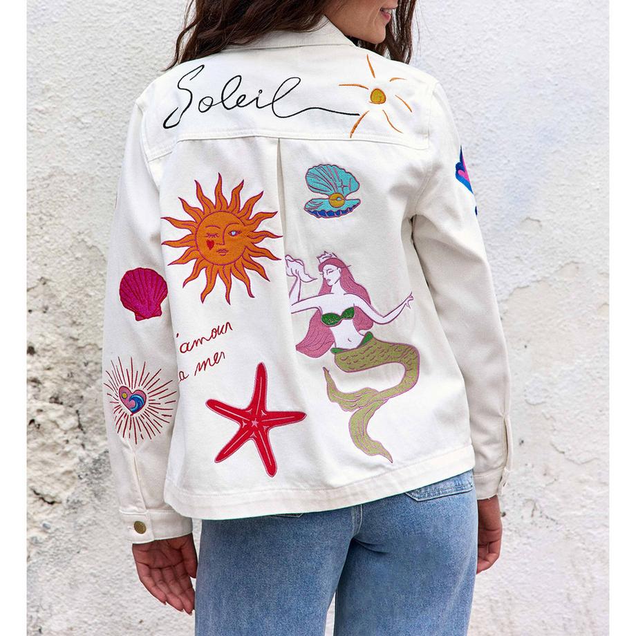 La Petite Etoile Bestickte Regular Fit Jacke  