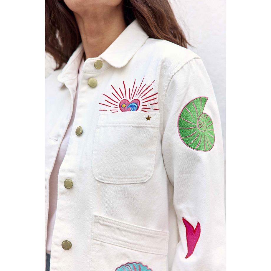 La Petite Etoile Bestickte Regular Fit Jacke  