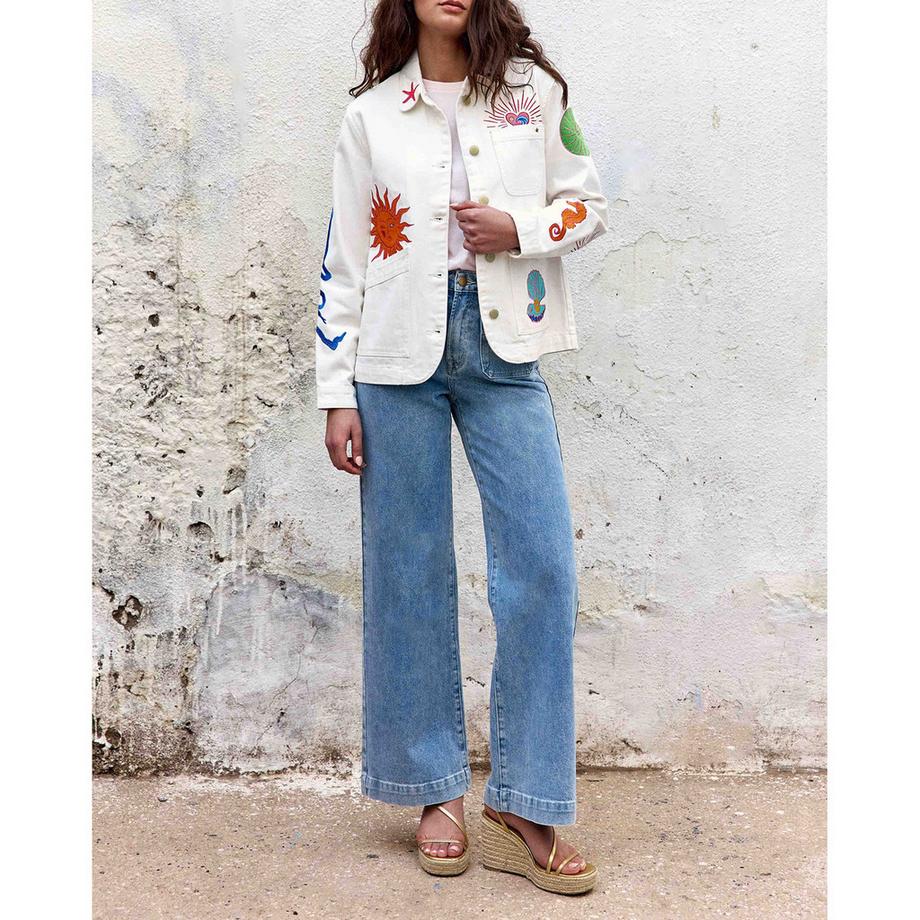 La Petite Etoile Bestickte Regular Fit Jacke  