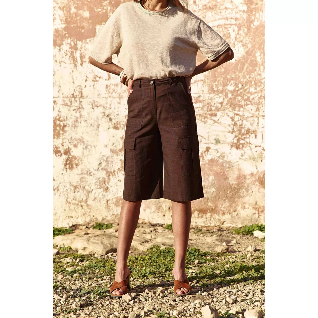 La Petite Etoile - Hose, für Damen, Dunkelbraun, Größe L