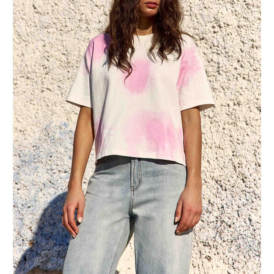 La Petite Etoile Tie-Dye Oversized Kurzarm T-Shirt  