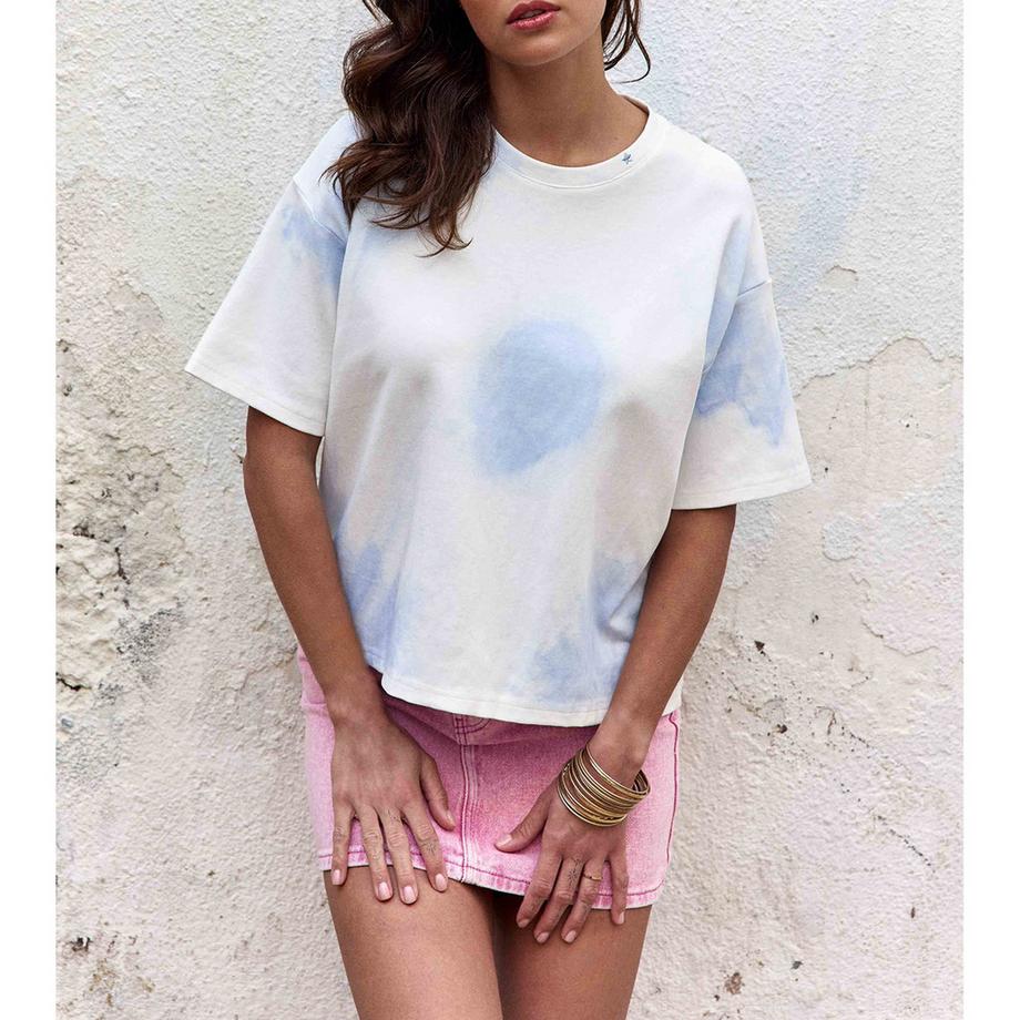 La Petite Etoile Tie-Dye Oversized Kurzarm T-Shirt  