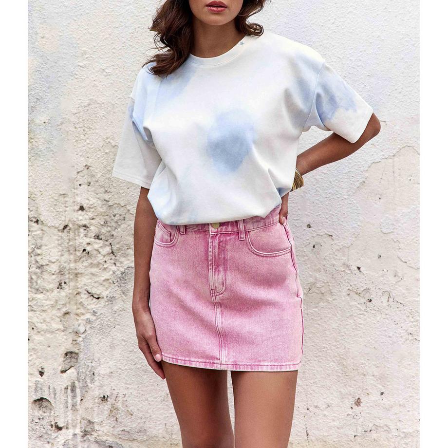 La Petite Etoile Tie-Dye Oversized Kurzarm T-Shirt  