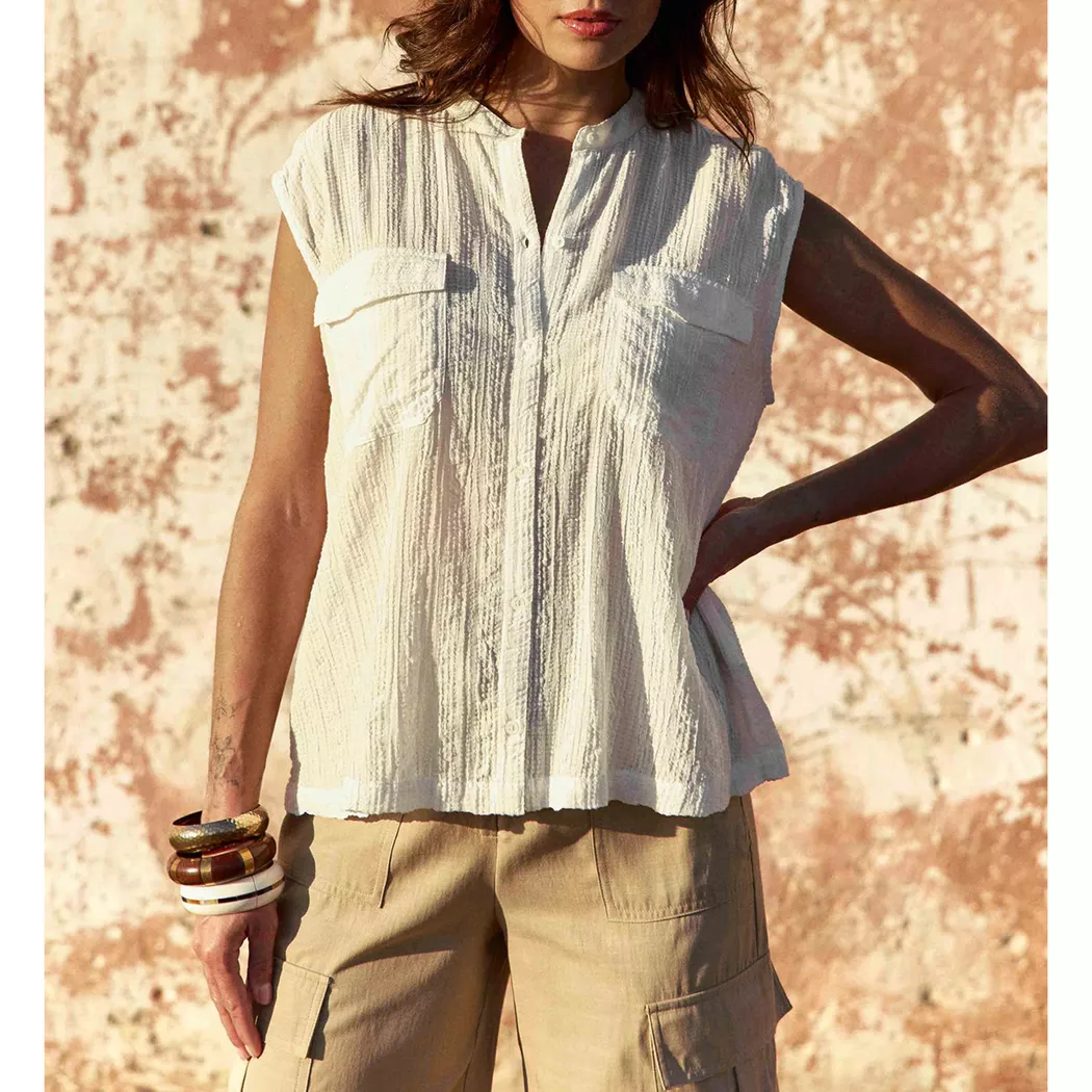 La Petite Etoile - Bluse, für Damen, Ecru, Größe L