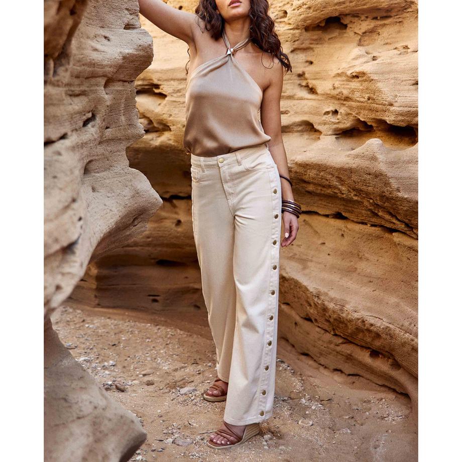 La Petite Etoile Weite High Rise Straight Fit Hose  