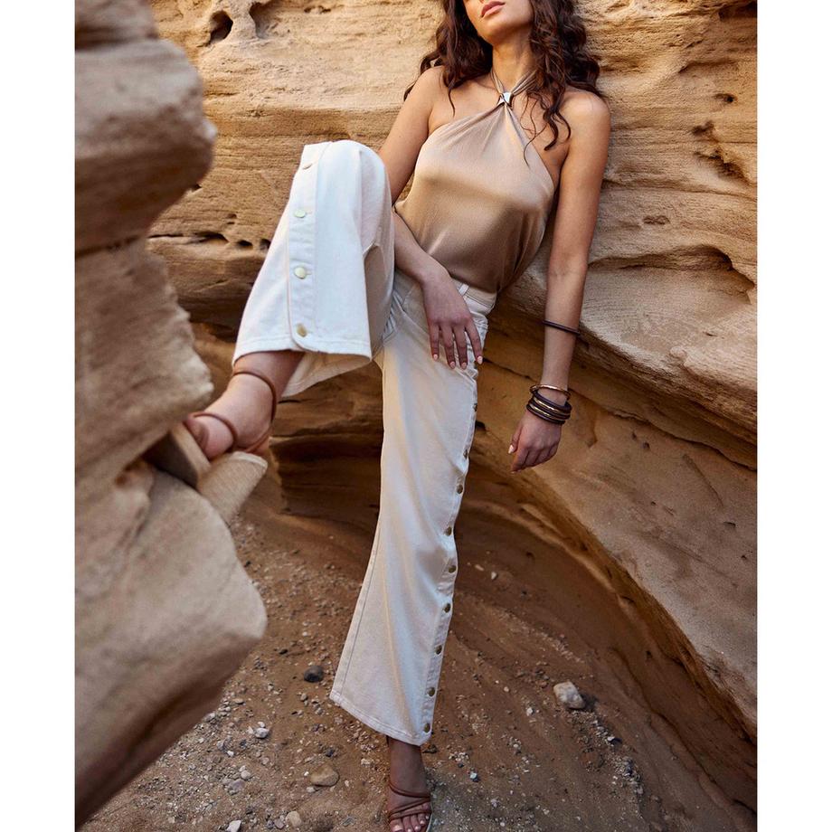 La Petite Etoile Weite High Rise Straight Fit Hose  