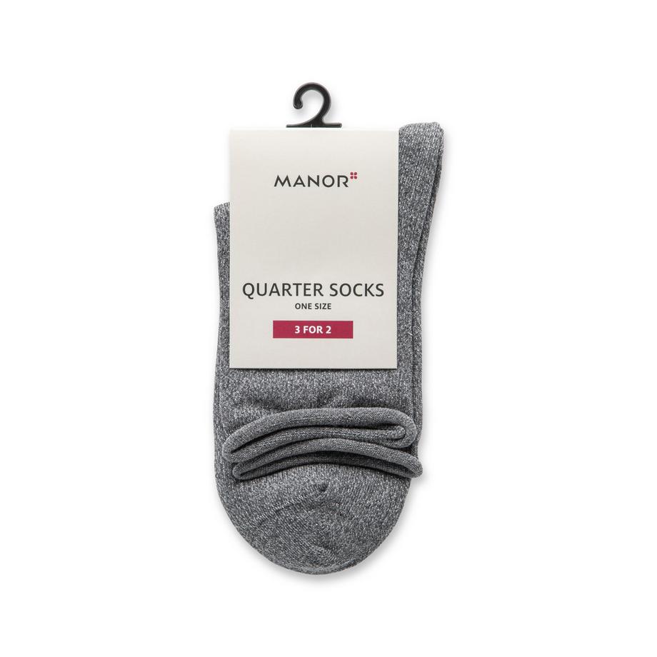 Manor Woman Quarter Lurex Sock  