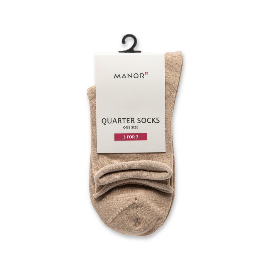 Manor Woman Quarter Lurex Sock  