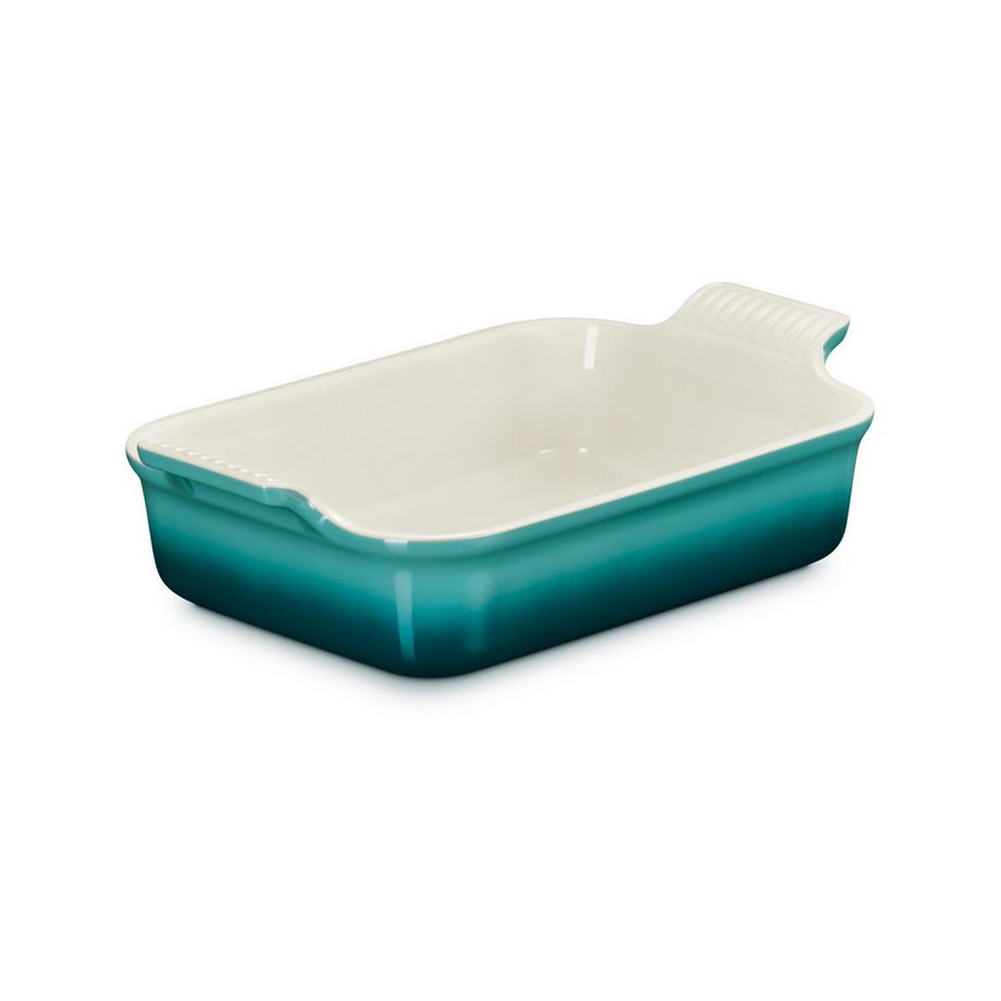 LE CREUSET Plat à gratin Tradition, Bleu Riviera 