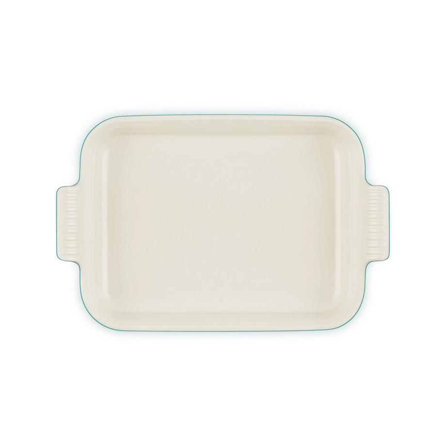 LE CREUSET Plat à gratin Tradition, Bleu Riviera 