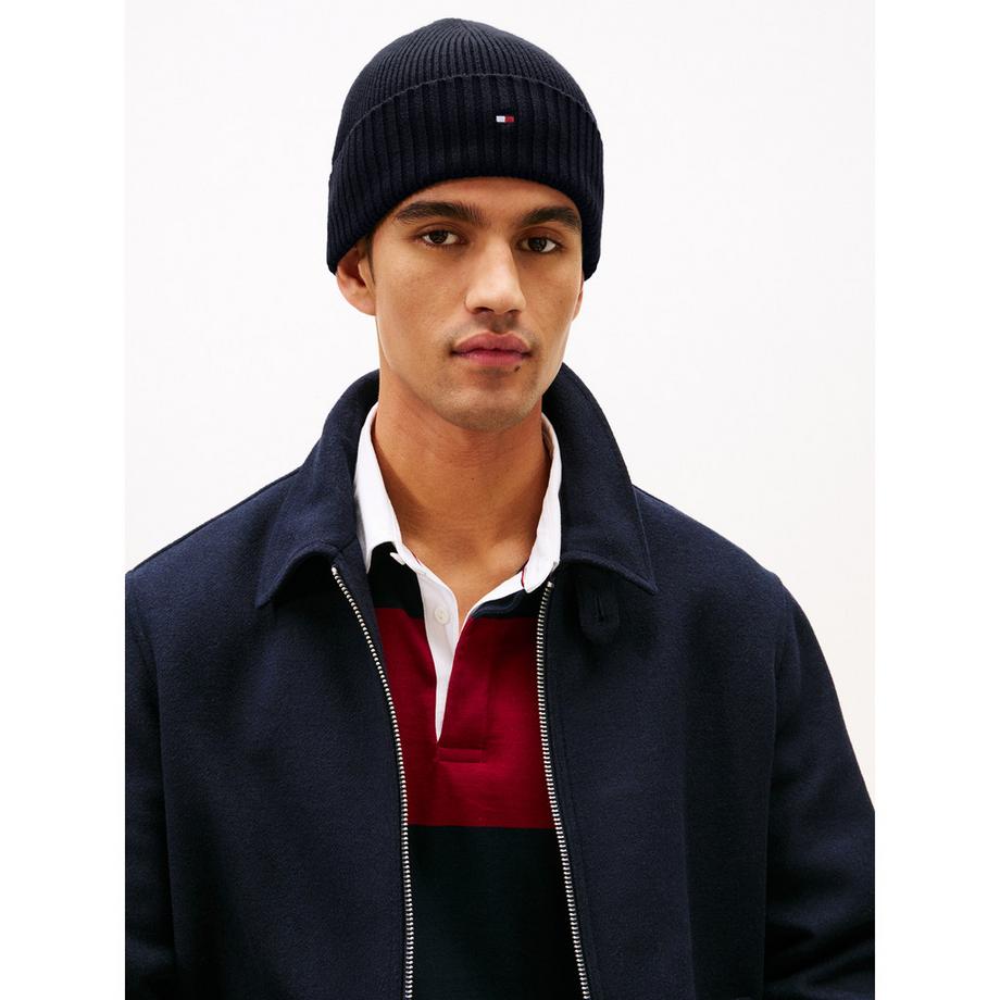 TOMMY HILFIGER Flag Pima Cotton Beanie  