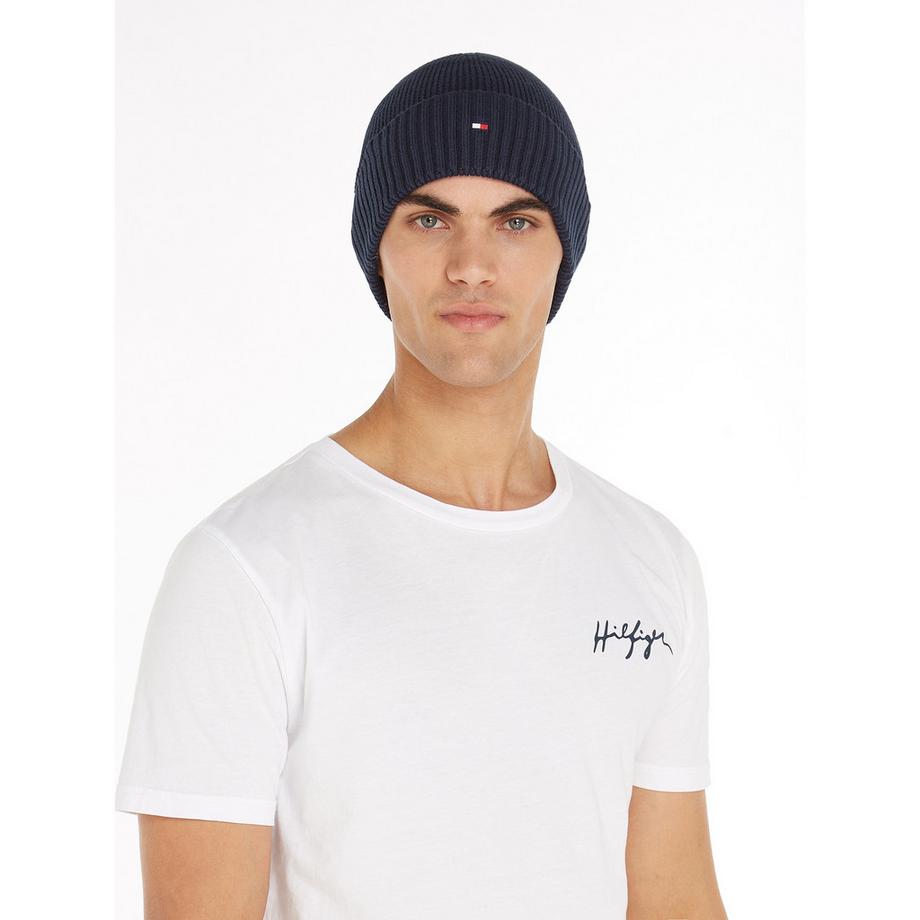 TOMMY HILFIGER Flag Pima Cotton Beanie  