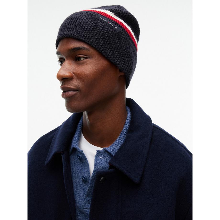 TOMMY HILFIGER Bonnet tricoté rayé  