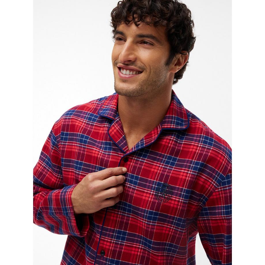TOMMY HILFIGER Pyjama Relaxed en Flanelle  